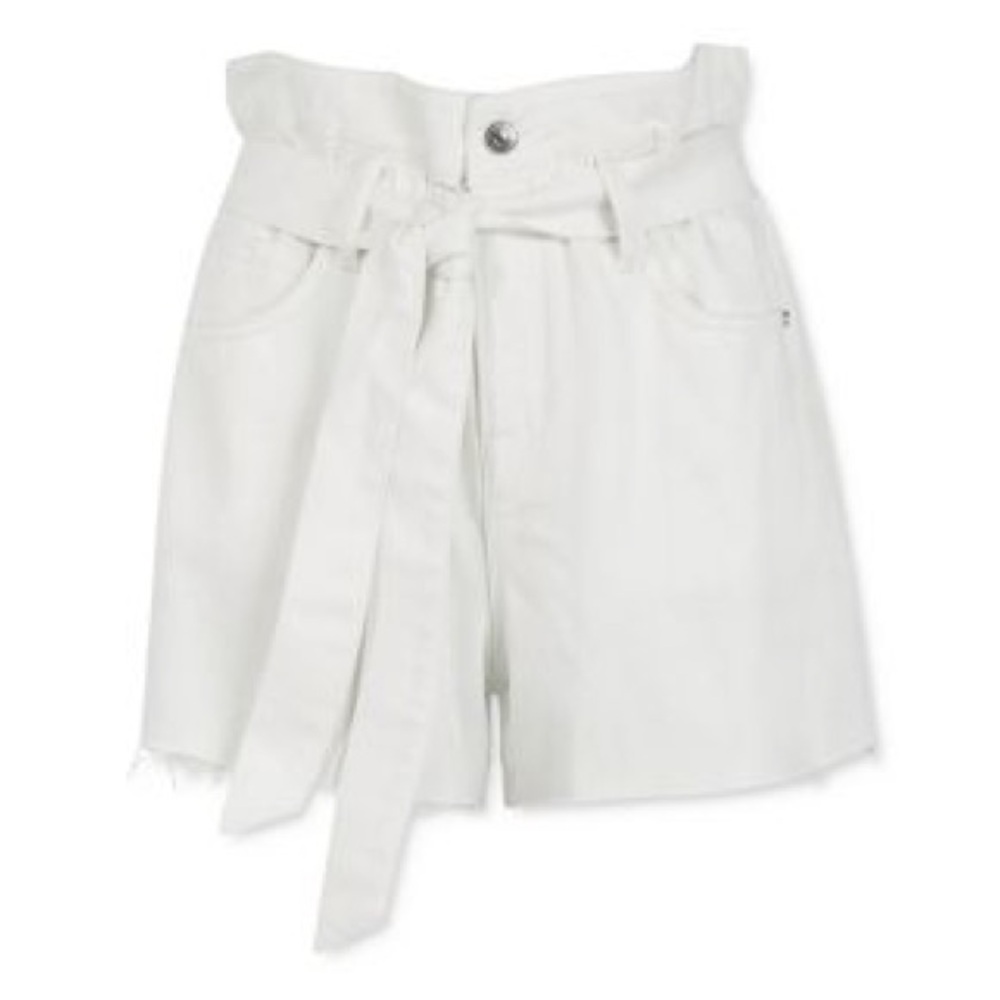 ALLSAINTS Hannah Paperbag Short in White